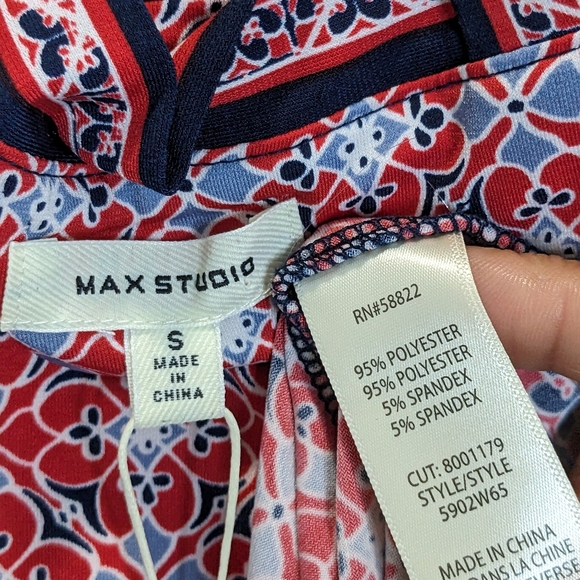 Max Studio Red Medallion Racer Back Halter Top Dress Size S NWT - Picture 11 of 11